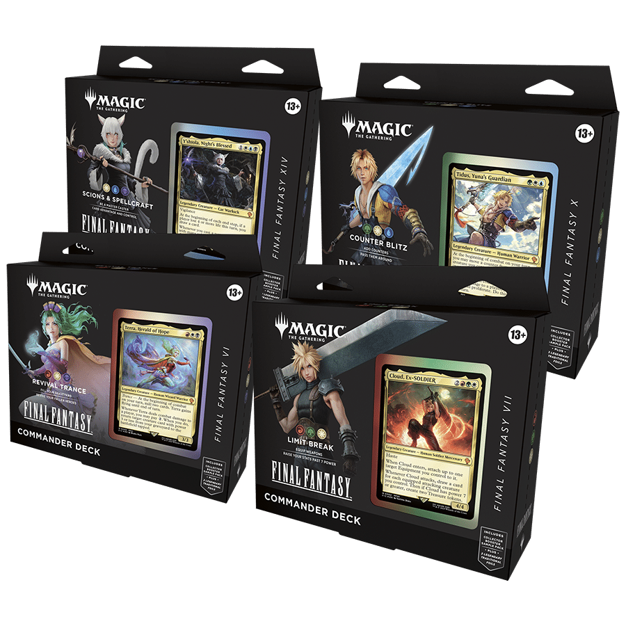 Magic: The Gathering Final Fantasy Set of 4 Commander Decks image 0